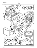 DOOR Diagram and Parts List for IM5  Frigidaire Ice Maker