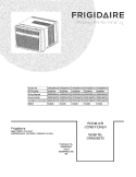 COVER Diagram and Parts List for CRA226ST210  Frigidaire Air Conditioner