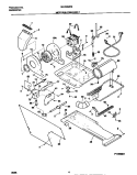 MOTOR / BLOWER / BELT Diagram and Parts List for MLXG62REW0  Frigidaire Washer Dryer Combo