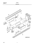 BACKGUARD Diagram and Parts List for FES355ASD  Frigidaire Range