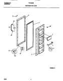 REFRIGERATOR DOOR Diagram and Parts List for FRS19BRBW1  Frigidaire Refrigerator