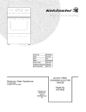 COVER Diagram and Parts List for KEF355ESH  Kelvinator Range