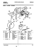 CONDENSER Diagram and Parts List for CDH30E2  Frigidaire Dehumidifier