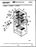 SHELF PARTS Diagram and Parts List for FU196LRW3  Frigidaire Freezer