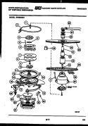 MOTOR PUMP PARTS Diagram and Parts List for SP550NXR1  Frigidaire Dishwasher