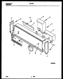 CONSOLE AND CONTROL PARTS Diagram and Parts List for DW1800V1  Frigidaire Dishwasher