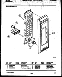 CONTROL PANEL Diagram and Parts List for 56-4878-10-02  Tappan Microwave