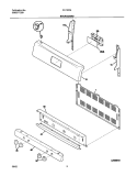 BACKGUARD Diagram and Parts List for FLF337AWA  Frigidaire Range