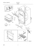 CABINET Diagram and Parts List for EILFU17GS1  Electrolux Freezer