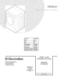 COVER Diagram and Parts List for CFW4000FW0  Crosley Washer