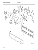 BACKGUARD Diagram and Parts List for FEFL79JCE  Frigidaire Range