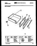 DRAWER PARTS Diagram and Parts List for CEC4S6WXC  Gibson Range