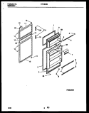 DOOR PARTS Diagram and Parts List for TPK180HN3D  Kelvinator Refrigerator