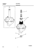 TRANSMISSION Diagram and Parts List for GLWS1649AS2  Frigidaire Washer