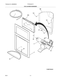 ICE & WATER DISPENSER Diagram and Parts List for FGHS2342LF3  Frigidaire Refrigerator