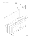 DOOR Diagram and Parts List for FFC07C2CW6  Frigidaire Freezer