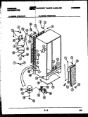 SYSTEM AND AUTOMATIC DEFROST PARTS Diagram and Parts List for FPE24VAH1  Frigidaire Refrigerator