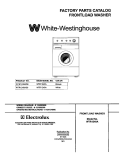 COVER Diagram and Parts List for WTR1240AS0  Westinghouse Washer