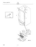 CABINET Diagram and Parts List for PWJ2  Electrolux Wine and Beverage Cooler