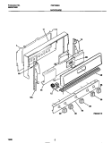 BACKGUARD Diagram and Parts List for FGF333SADC  Frigidaire Range