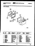 DOOR PARTS Diagram and Parts List for KF350GDV6  Frigidaire Range