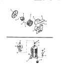 AIR HANDLING PARTS, COMPRESSOR Diagram and Parts List for MH413B1SA  Kelvinator Air Conditioner