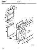 DOOR Diagram and Parts List for MRT15CNED5  Frigidaire Refrigerator