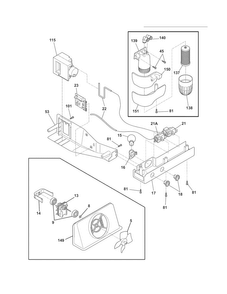 Controls Diagram and Parts List for FLS26Z2GKB6  Frigidaire Refrigerator