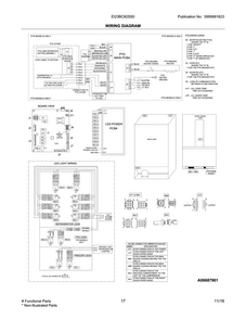 Wiring Diagram Diagram and Parts List for EI23BC82SS0  Electrolux Refrigerator