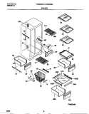 SHELVES Diagram and Parts List for F45WR26CB0  Frigidaire Refrigerator