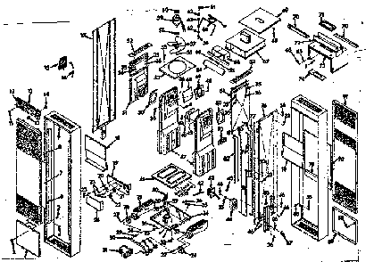 Furnace assembly Diagram and Parts List for 867733661  Frigidaire Furnace