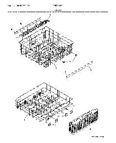 Racks Diagram and Parts List for FFID2426TS5A  Frigidaire Dishwasher