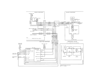 Wiring Diagram Diagram and Parts List for FFTR1514QW9  Frigidaire Refrigerator