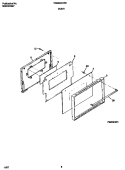 DOORS Diagram and Parts List for TGB504CFB1  Tappan Wall Oven