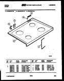 COOKTOP PARTS Diagram and Parts List for CEC4S7WTAC  Gibson Range