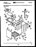 CABINET PARTS Diagram and Parts List for LCE732LL2  Frigidaire Washer Dryer Combo