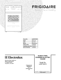 COVER Diagram and Parts List for LGEF3031KMC  Frigidaire Range