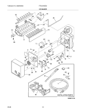ICE MAKER Diagram and Parts List for FRS3LR5ES0  Frigidaire Refrigerator