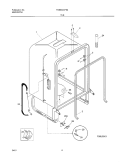 TUB Diagram and Parts List for FDB634CFS4  Frigidaire Dishwasher
