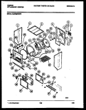 CABINET AND COMPONENT PARTS Diagram and Parts List for EL27M6WXFC  Gibson Washer Dryer Combo