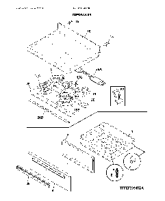 Top/drawer Diagram and Parts List for LFEF3054TDK  Frigidaire Range