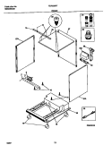 FRAME Diagram and Parts List for FDP635RFR2  Frigidaire Dishwasher