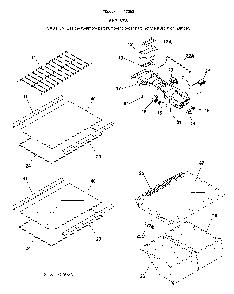 Shelves Diagram and Parts List for 25370502619  Kenmore Refrigerator