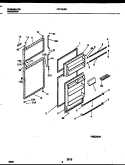 DOOR PARTS Diagram and Parts List for FRT18JRBD0  Frigidaire Refrigerator