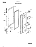 REFRIGERATOR DOOR Diagram and Parts List for FRS20WRHW4  Frigidaire Refrigerator