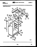 CABINET PARTS Diagram and Parts List for RD19F8WT3C  Gibson Refrigerator