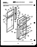 DOOR PARTS Diagram and Parts List for FP18TFL0  Frigidaire Refrigerator