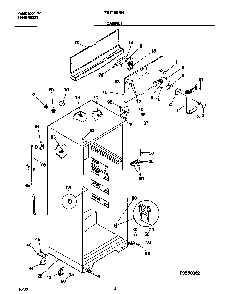 Cabinet Diagram and Parts List for TRT16NRHW4  Tappan Refrigerator