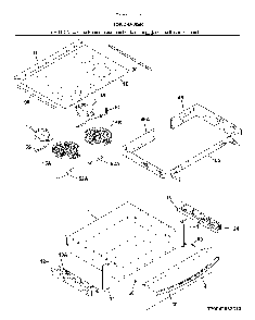 Top/drawer Diagram and Parts List for 79042533318  Kenmore Range