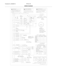 Wiring Diagram Diagram and Parts List for FFFS5115PA0  Frigidaire Washer